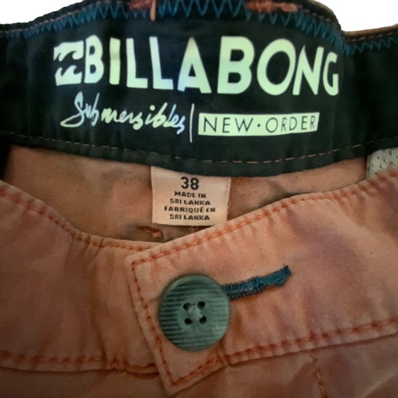 Billabong Shorts Submersibles New Order Men’s Salmon Color Size 38 - Picture 9 of 11